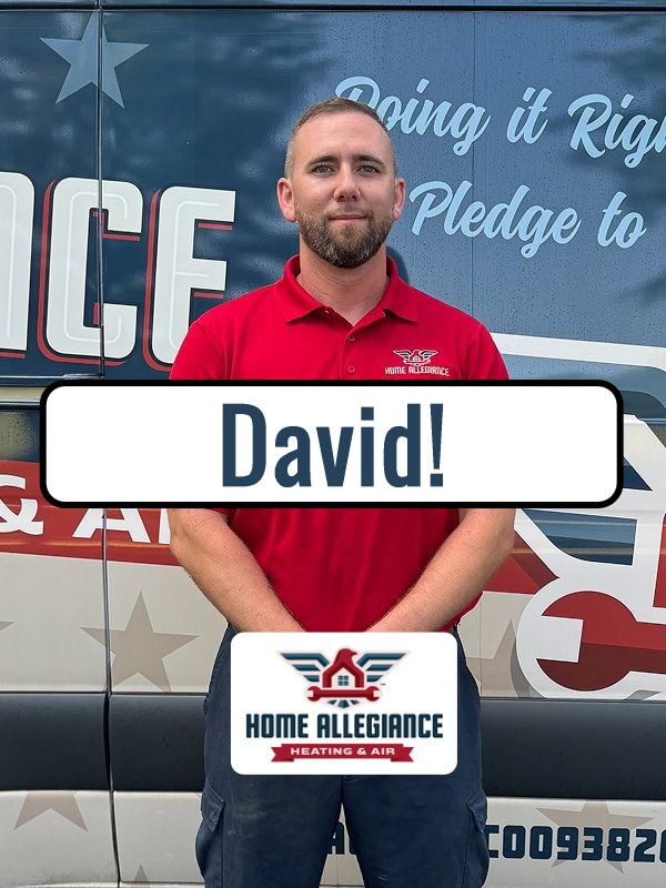 Home Allegiance personalized review request showing the customer's name David